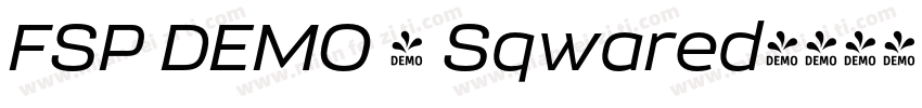 FSP DEMO - Sqwared字体转换